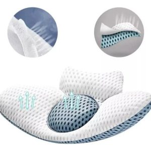 Almohada Apoyo Lumbar Dormir Cojín Alivio Dolor Ergonómico Blanco