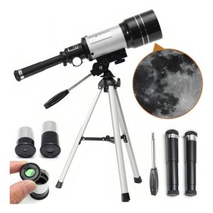 F30070m Telescopio Astronómico Terrestre Monocular 150x Niño Color Blanco/gris