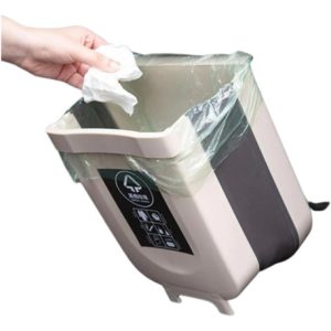 Caneca De Basura Plegable Multiusos Cocina Hogar Blanco