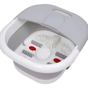 Tina Spa Pies Plegable Burbuja Calor Y Masaje Con Rodillo Blanco