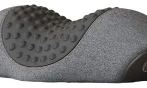 Cojin Masajeador Cervical Almohada Calefactora Relajación Gris