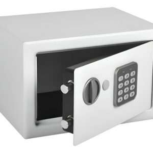 Caja Fuerte Digital De Seguridad Pequeña En Acero 28x18x18cm Beige