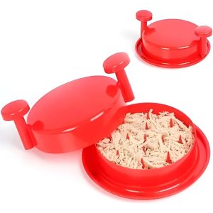 Triturador Desmechador De Pollo Y Carne Manual Color Rojo