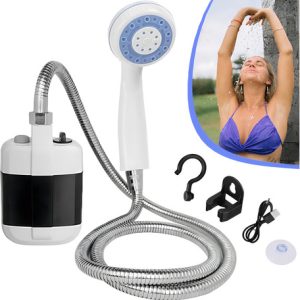 Ducha Portátil Kochmesser Para Camping Con Bomba Sumergible Usb 1.5m