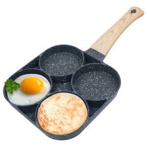 Sartén Antiadherente Multiusos 3 En 1 Para Huevos Carne Color Gris Oscuro