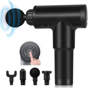 Masajeador Eléctrico Portátil De Cuerpo Completo Fascial Gun Professional, Negro