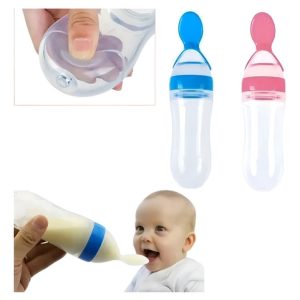 Cuchara Dispensadora Para Sopas, Jugos Y Papillas Para Bebés Color Rosa