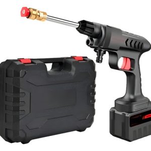 Lavadora A Presión Automotriz Portátil Recargable De Color Negro 110v/220v
