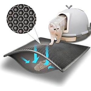 Tapete Para Arena Para Gatos Pieviev, Tapete Impermeable De