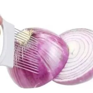 Cortador De Cebolla Tenedor Fácil Acero Inoxidable Naranja Color Segun Disponibilidad