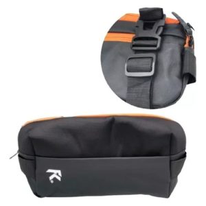 Bolso Canguro Riñonera Unisex Morral Cruzado Viajes Deporte Lisa Negro