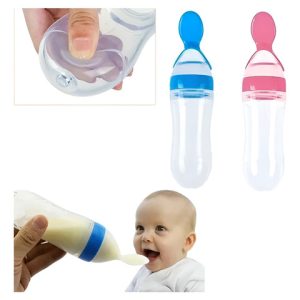 Cuchara Dispensadora Para Sopas, Jugos Y Papillas Para Bebés Rosa