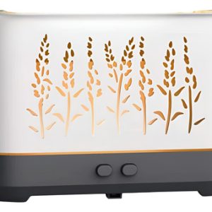 Humificador Difusor De Aromas Efecto Fuego Chimenea Blanco