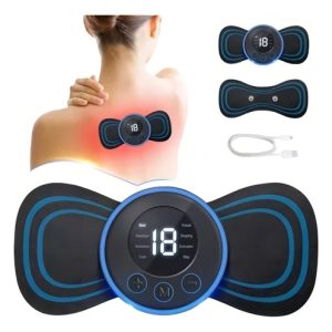 Mini Parche Masajeador Eléctrico - Alivio Rápido Y Portátil Color Negro