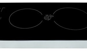 Estufa De Inducción 2 Puestos Estufa Empotrable Digital Cristal Negro