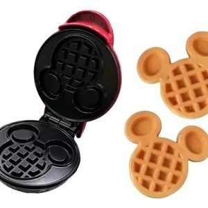 Waflera Mini Mickey Mouse Wafles Infantiles Wafflera Figura Rojo