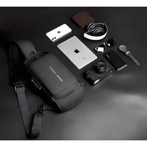 Mochila Antirobo Impermeable Negra Con Cremallera Y Puerto Usb Para Laptop