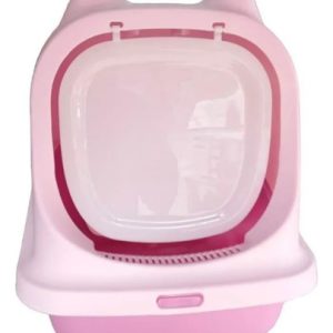 Arenero Para Gato Con Filtro Antiolores Rosado Rosa
