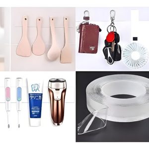 Cinta Doble Contacto Faz Transparente 5 Metros Ivy Grip Tape Color Blanco