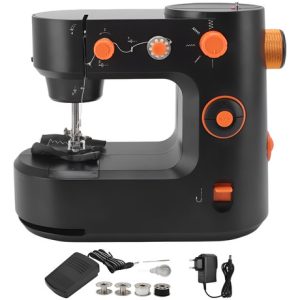 Máquina Coser Mini Portatil Domestica Multifuncional Fhsm398 Negro
