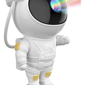 Proyector De Galaxias Astronauta Niños Bebés Bluetooth Base Negro Blanco