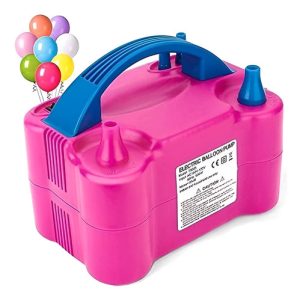 Inflador Eléctrico Globos 600w Doble Boquilla Electric Balloon Pump