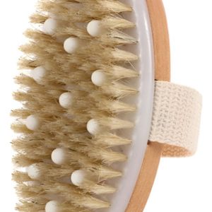 Cepillo Corporal Masajeador Y Exfoliante Cepillo Para Cuerpo Beige