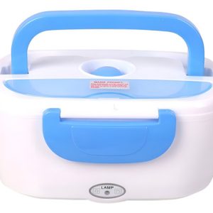 Lonchera Electrica Porta Comidas Portatil + Cuchara Color Azul