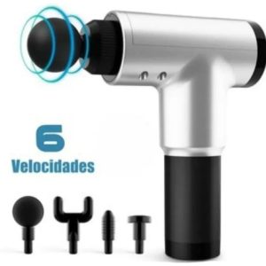 Masajeador Eléctrico Pistola Masajeadora Recuperador Musculo Negro