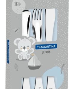 Juego De Cubiertos Tramontina Para Niños 3 Piezas  Acero Ino