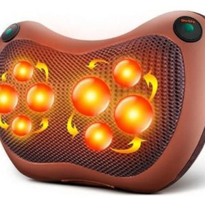 Almohada Masajeador Cuello/corporal Cervical Cojin Infrarojo Color Marrón Cobre 220v - Marrón Cobre