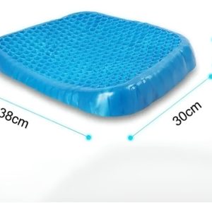 Cojín Gel Egg Inteligente Lavable Con Funda Removible Antiacaros Negro