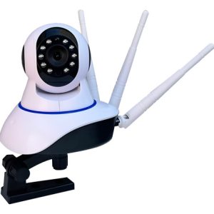 Cámara Robotizada Con 3 Antenas Wifi Para Uso Interior Para Monitorear A Niños, Color Blanco
