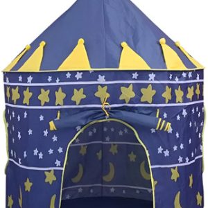 Carpa Castillo Etitoys Azul Claro Plegable Niños Interior Exterior