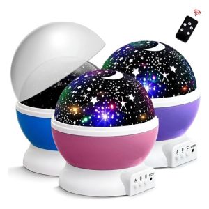 Proyector Lampara Star Master Universo Con Control Remoto Blanco