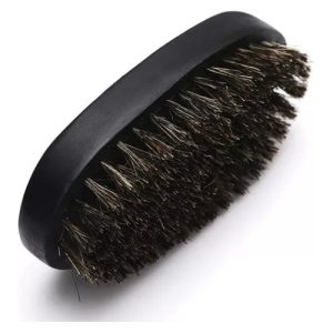 Cepillo Bambu Exfoliar Peinar Cabello Barba Cerdas Jabali Negro