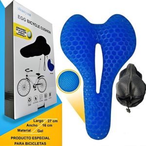 Cojín Gel Bicicletas Sillín Forro Funda Protector Asiento Color Negro