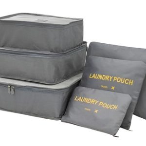 Set Con 6 Organizadores De Bolsas De Viaje, Organizador De Colores