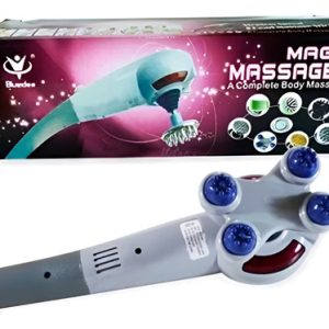 Masajeador Eléctrico 8 En 1 Vibración Y Calefacción  Blanco