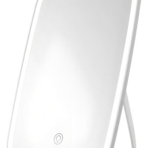 Espejo De Maquillaje Tocador Luz Led Recargable Ajustable Marco Colores