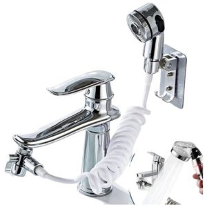 Extensor De Grifo Multifunción Para Shampoo Baño Ducha Plateado