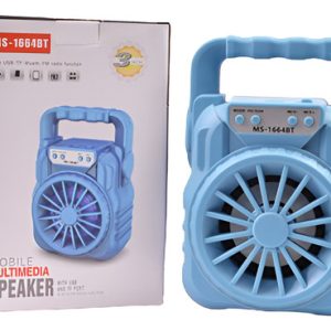 Parlante Portatil Inalambrico Multimedia Speaker Ms-1664bt Azul