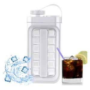 Hielera Portatil Botella Para Hacer Cubos De Hielo Color Agua