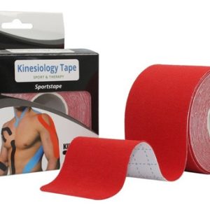 Tape Kinesiológico Hipoalergénico. Rollo De Cinta De 5cms*5m Color Rojo