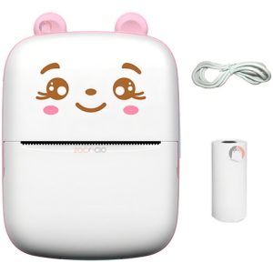 Mini Impresora Térmica Portátil De Bolsillo Notas Bluetooh Color Rosa