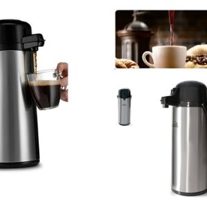 Termo Para Cafe Termo En Acero Inoxidable Termo 1,9 Litros  Plateado