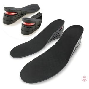 Plantilla Zapatos Aumenta Estatura 7cms Ortopédica Cómoda Color Negro Tamaño De La Plantilla Corte