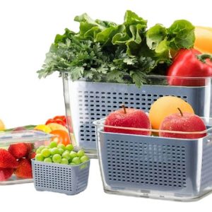 Canasta Conservador Alimentos Escurridor Organizador Nevera Agua