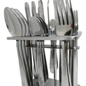 Juego De Cubiertos En Acero Inoxidable 24 Piezas Con Soporte