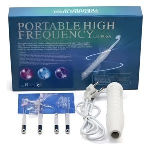 Masajeador Alta Frecuencia Facial Corporal Portátil Electro  Blanco